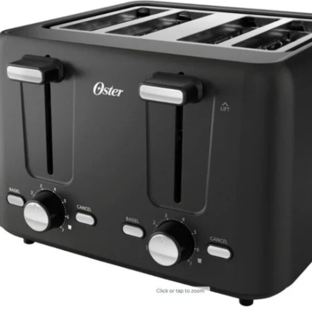 OSTER 4 Slice Toaster - Black (NEW WITH BOX)